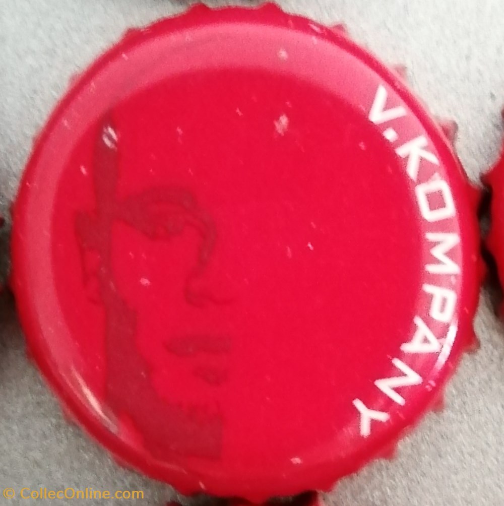 capsules muselets biere jupiler diables rouges v kompany belgique