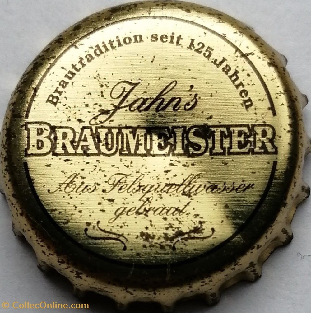 JAHN'S BRAUMEISTER capsules muselets biere allemagne jahn s braumeister