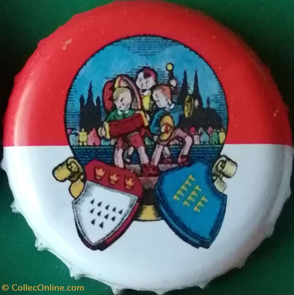 GILDEN KOLSCH rouge blanche série karneval 2015 enfants musiciens Allemagne capsules muselets biere gilden kolsch rouge blanche serie karneval 2015 enfants musiciens allemagne