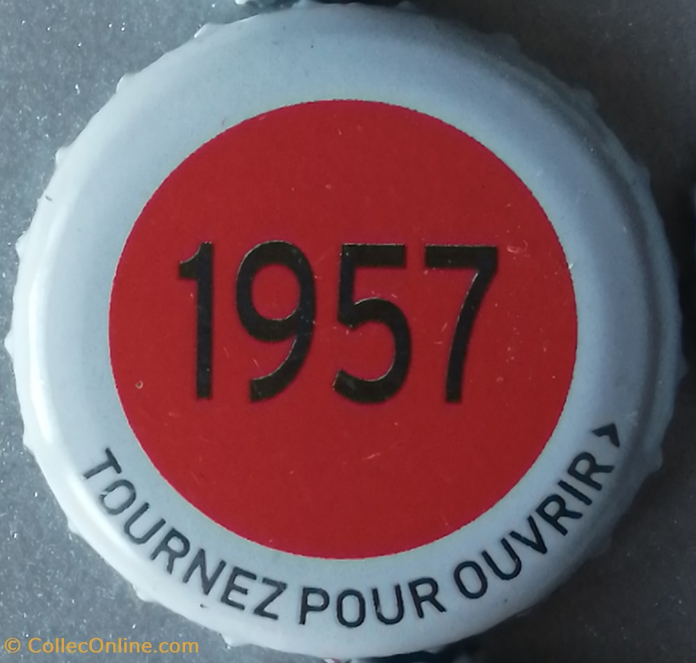 capsules muselets biere france serie grise 1957