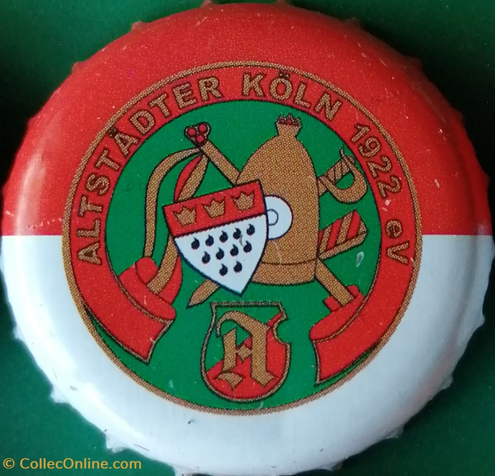 capsules muselets biere gilden kolsch rouge blanche serie karneval alstadter allemagne