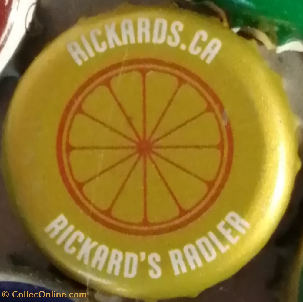 RICKARD'S RADDLER capsules muselets biere canada rickard s raddler