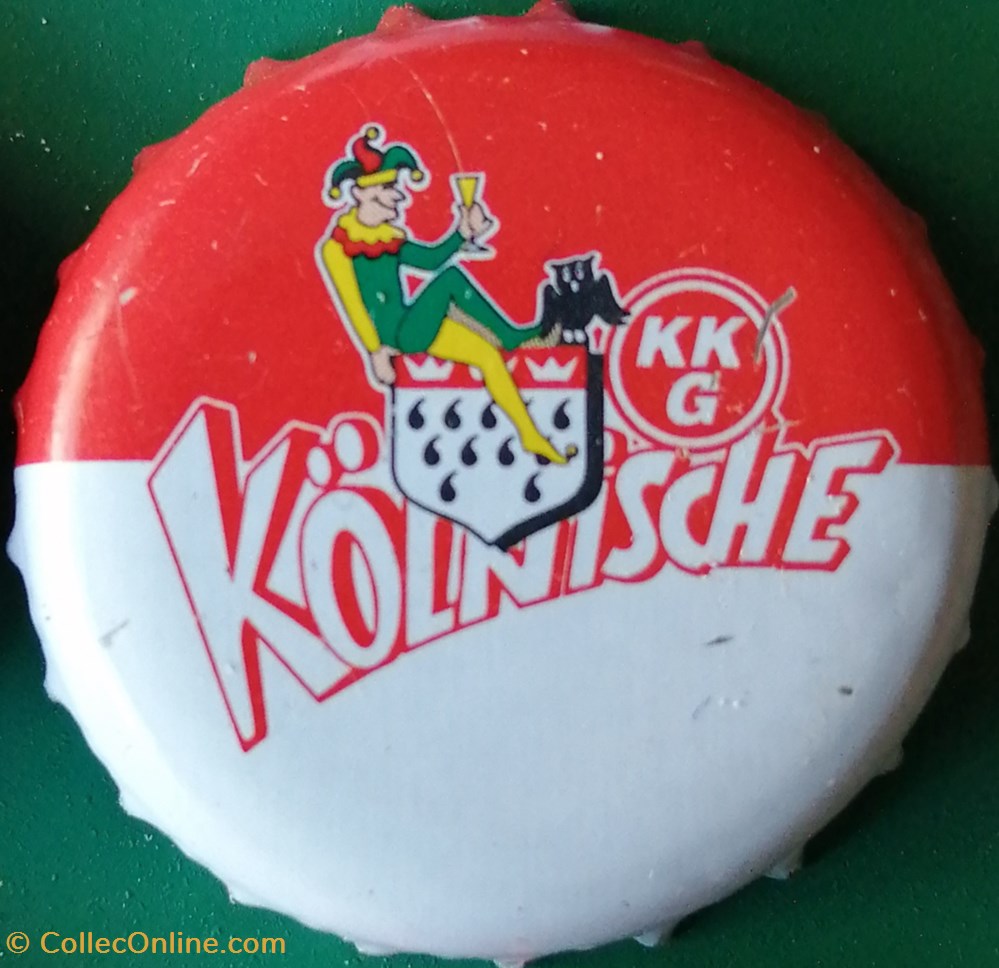 GILDEN KOLSCH rouge Blanche série karneval 2015 fou boit Kolnishe Allemagne capsules muselets biere gilden kolsch rouge blanche serie karneval 2015 fou boit kolnishe allemagne