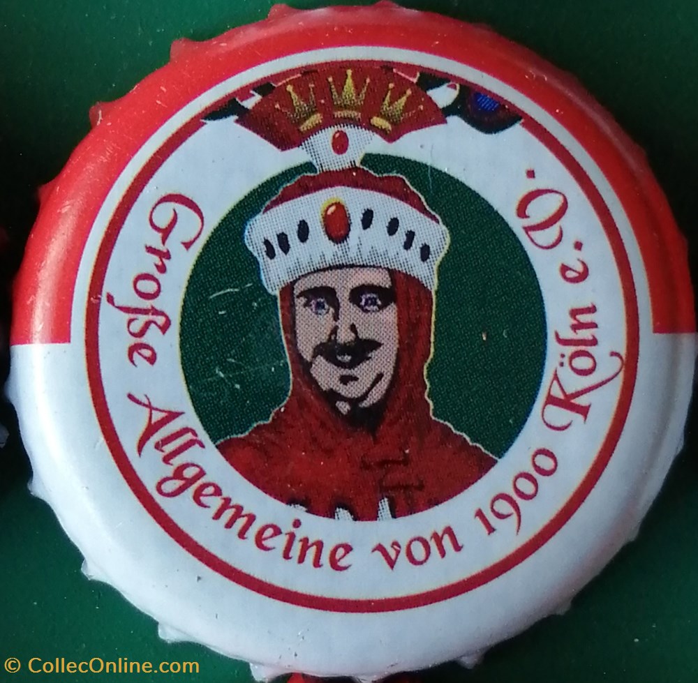GILDEN KOLSCH rouge Blanche série karneval 2015 roi Allemagne capsules muselets biere gilden kolsch rouge blanche serie karneval 2015 roi allemagne