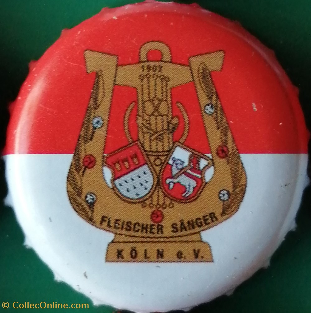 GILDEN KOLSCH rouge Blanche série karneval 2015 lyre Fleischer Sanger Allemagne capsules muselets biere gilden kolsch rouge blanche serie karneval 2015 lyre fleischer sanger allemagne