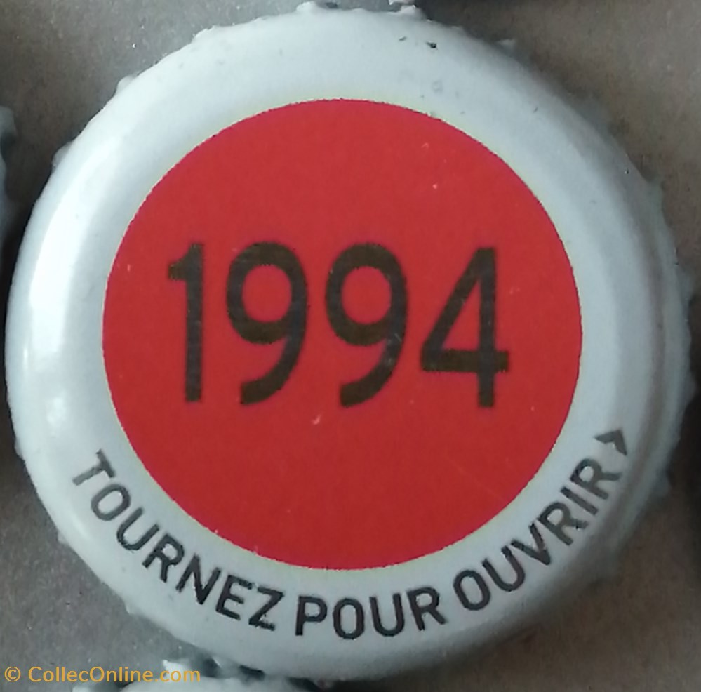 capsules muselets biere france serie grise 1994