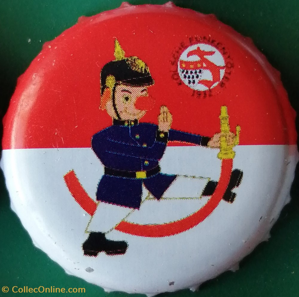 GILDEN KOLSCH rouge Blanche série karneval 2015 pompier Allemagne capsules muselets biere gilden kolsch rouge blanche serie karneval 2015 pompier allemagne