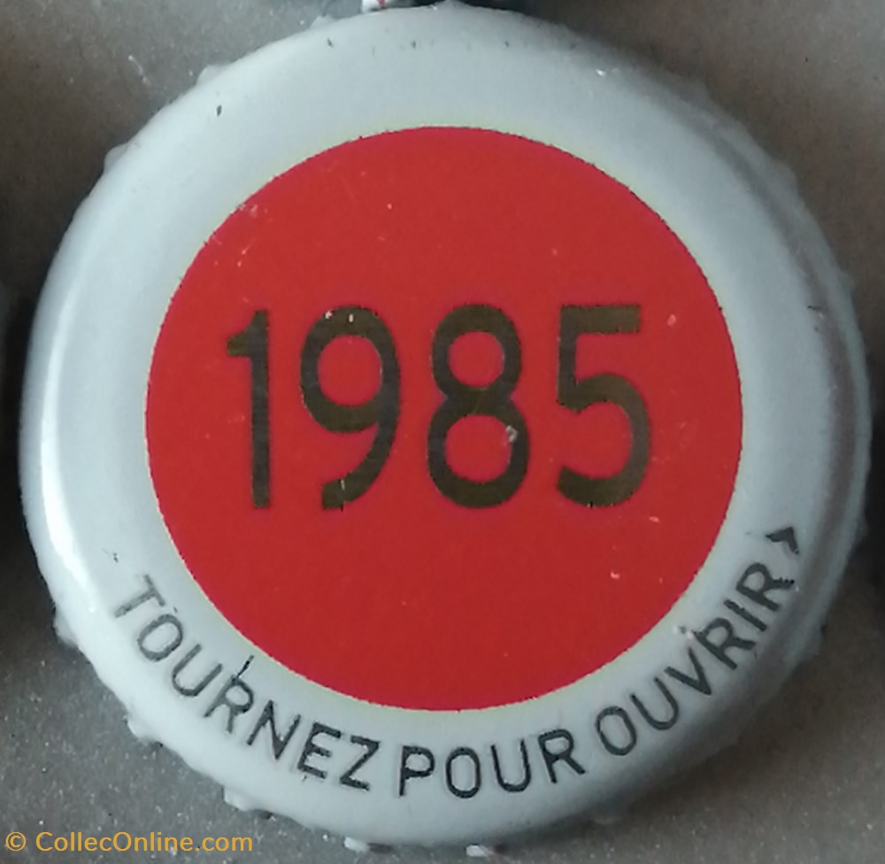 capsules muselets biere france serie grise 1985