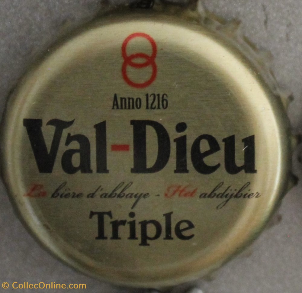 capsules muselets biere belgique val dieu