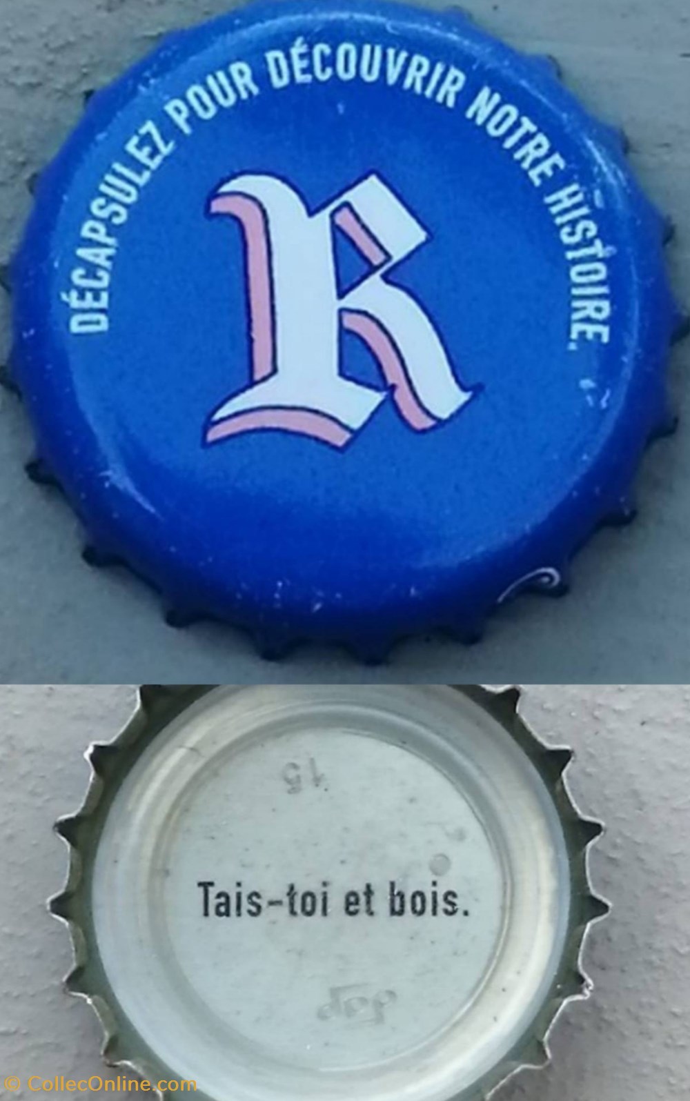 REBELLE bleue capsules muselets biere france rebelle bleue