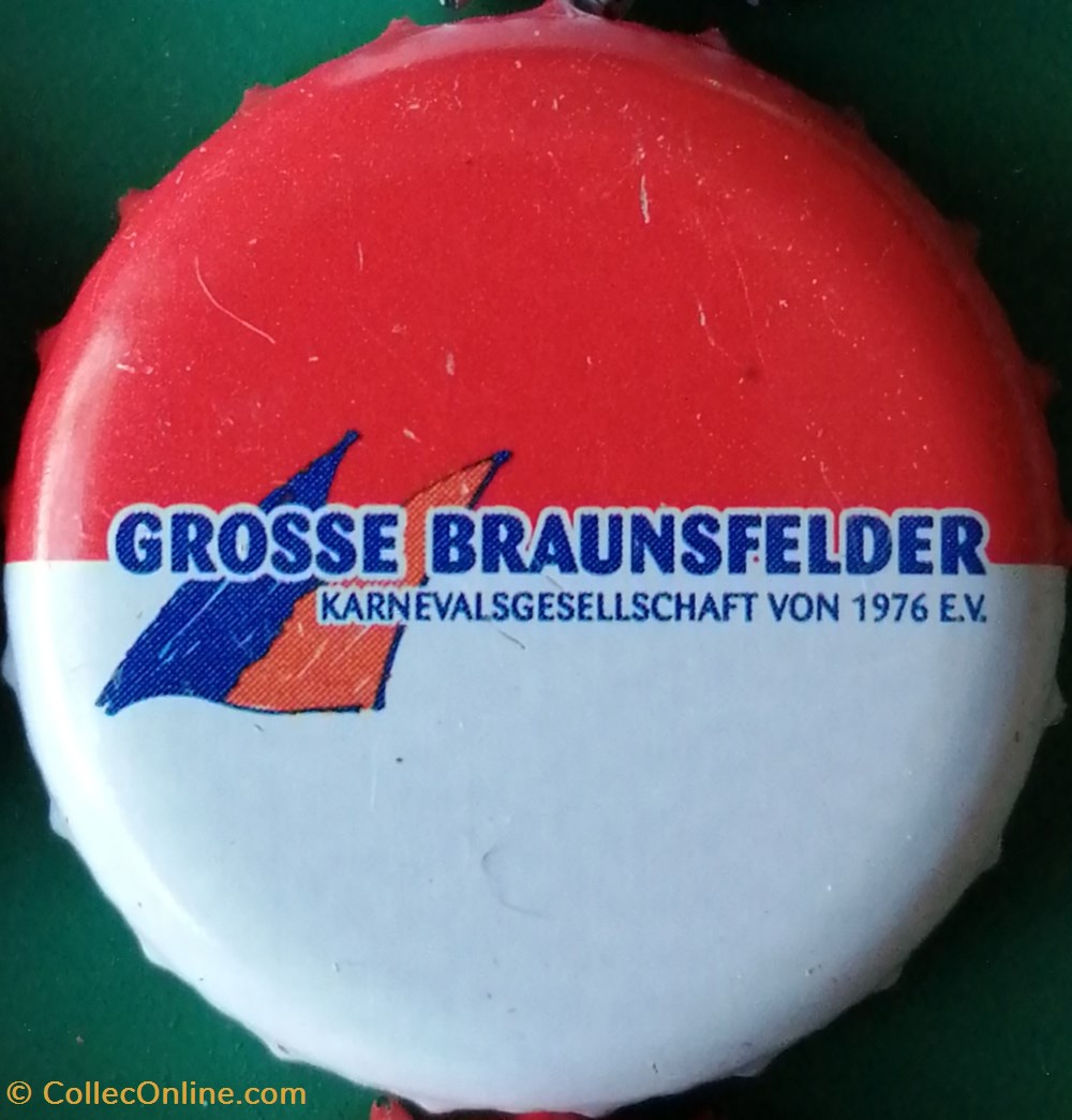 GILDEN KOLSCH rouge Blanche série karneval 2015 grosse braunsfelder Allemagne capsules muselets biere gilden kolsch rouge blanche serie karneval 2015 grosse braunsfelder allemagne