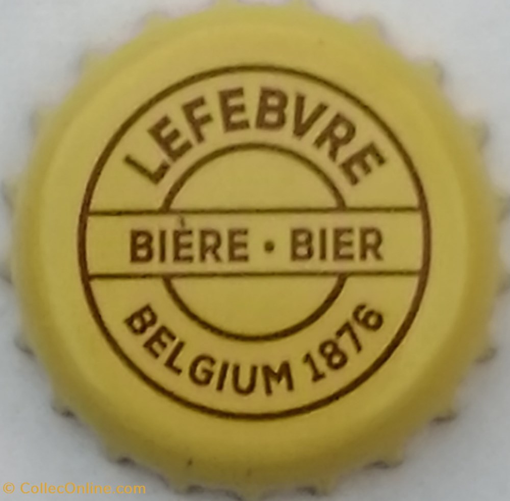 capsules muselets biere belgique lefebvre