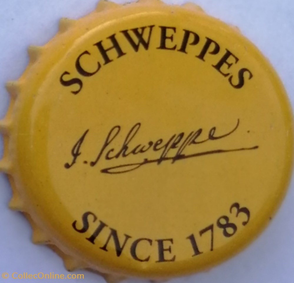 SCHWEPPES capsules muselets soda et autres boisson schweppes