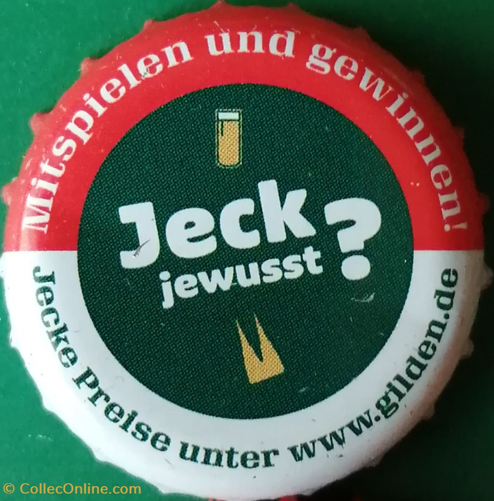 GILDEN KOLSCH rouge blanche série karneval 2017 jeck jewusst Allemagne capsules muselets biere gilden kolsch rouge blanche serie karneval 2017 jeck jewusst allemagne