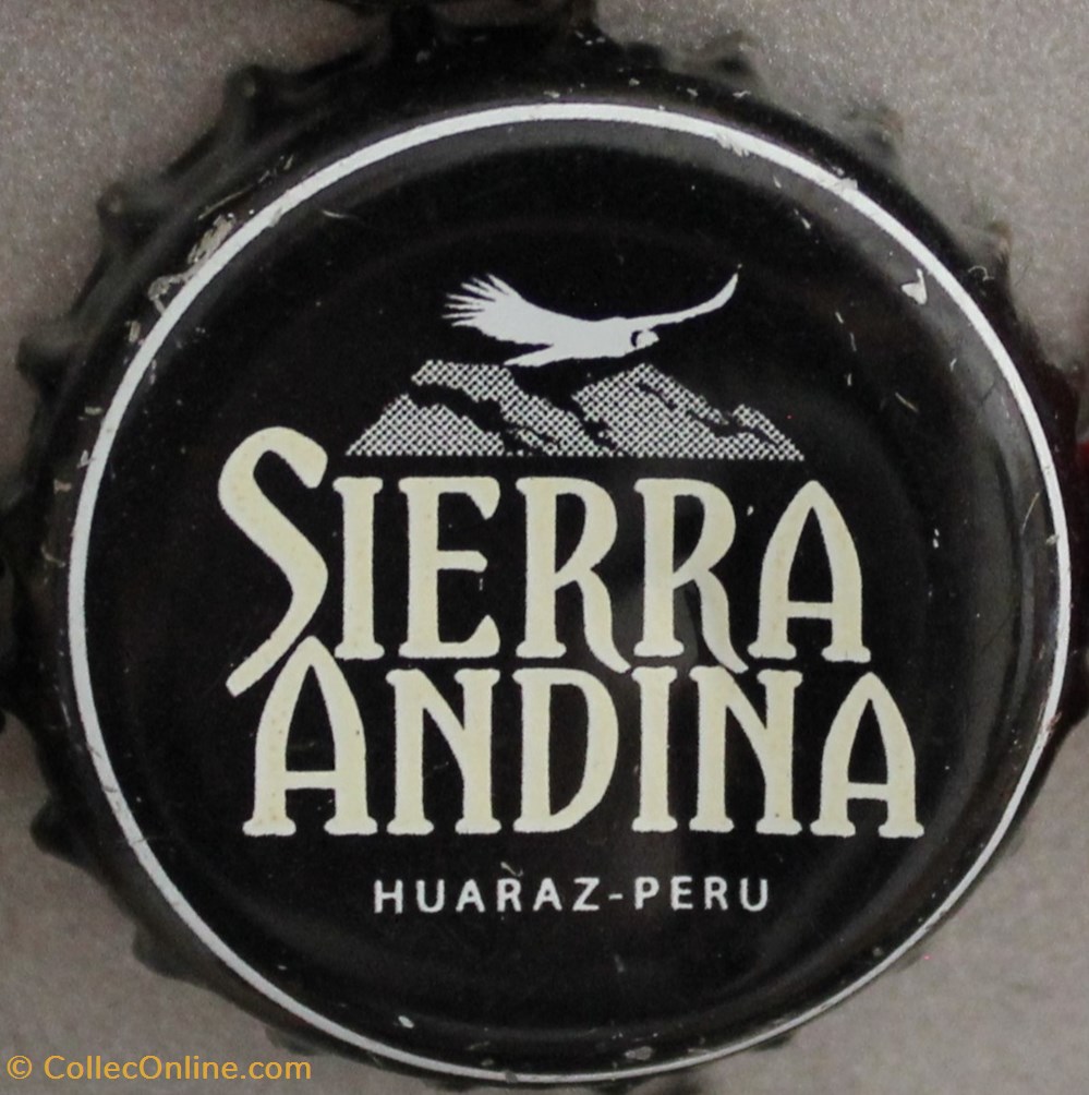 SIERRA ANDINA capsules muselets biere perou sierra andina