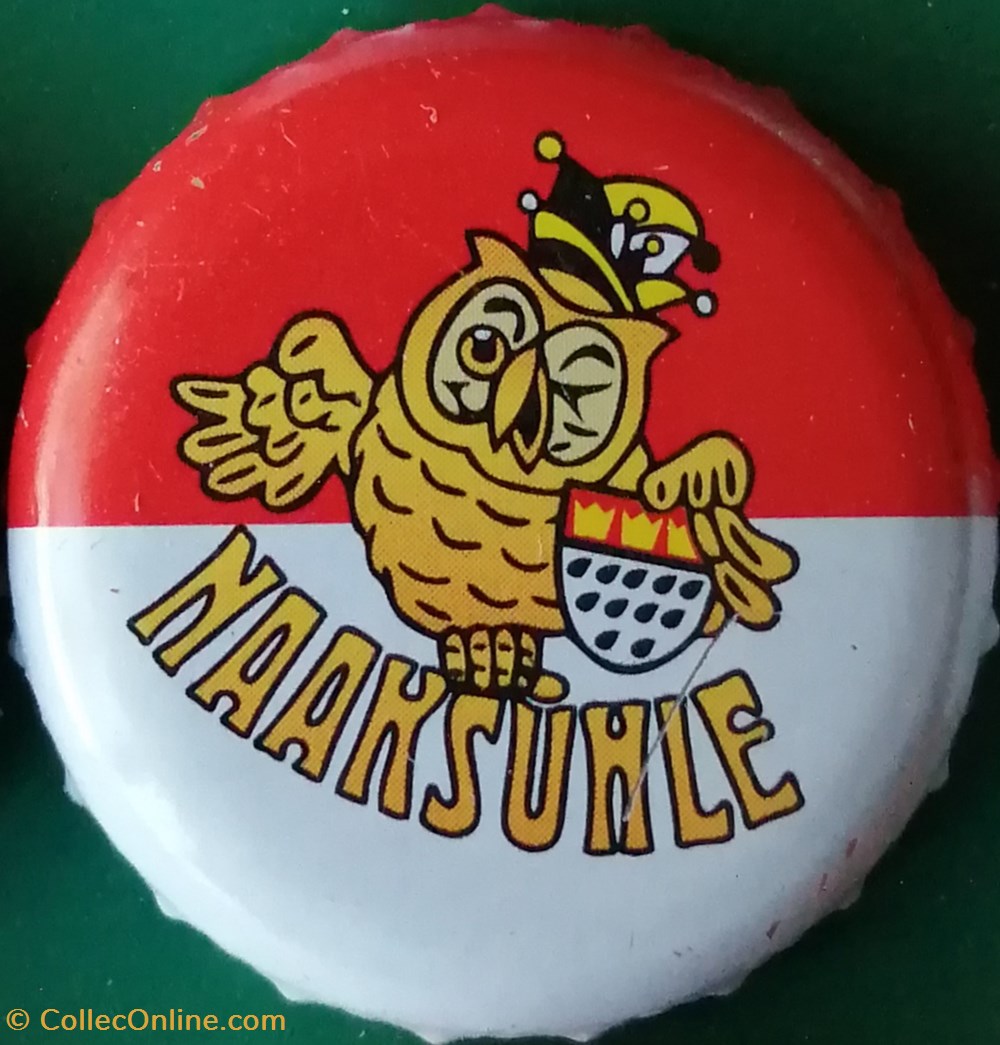 capsules muselets biere gilden kolsch rouge blanche serie karneval 2015 hibou naaksuhle allemagne