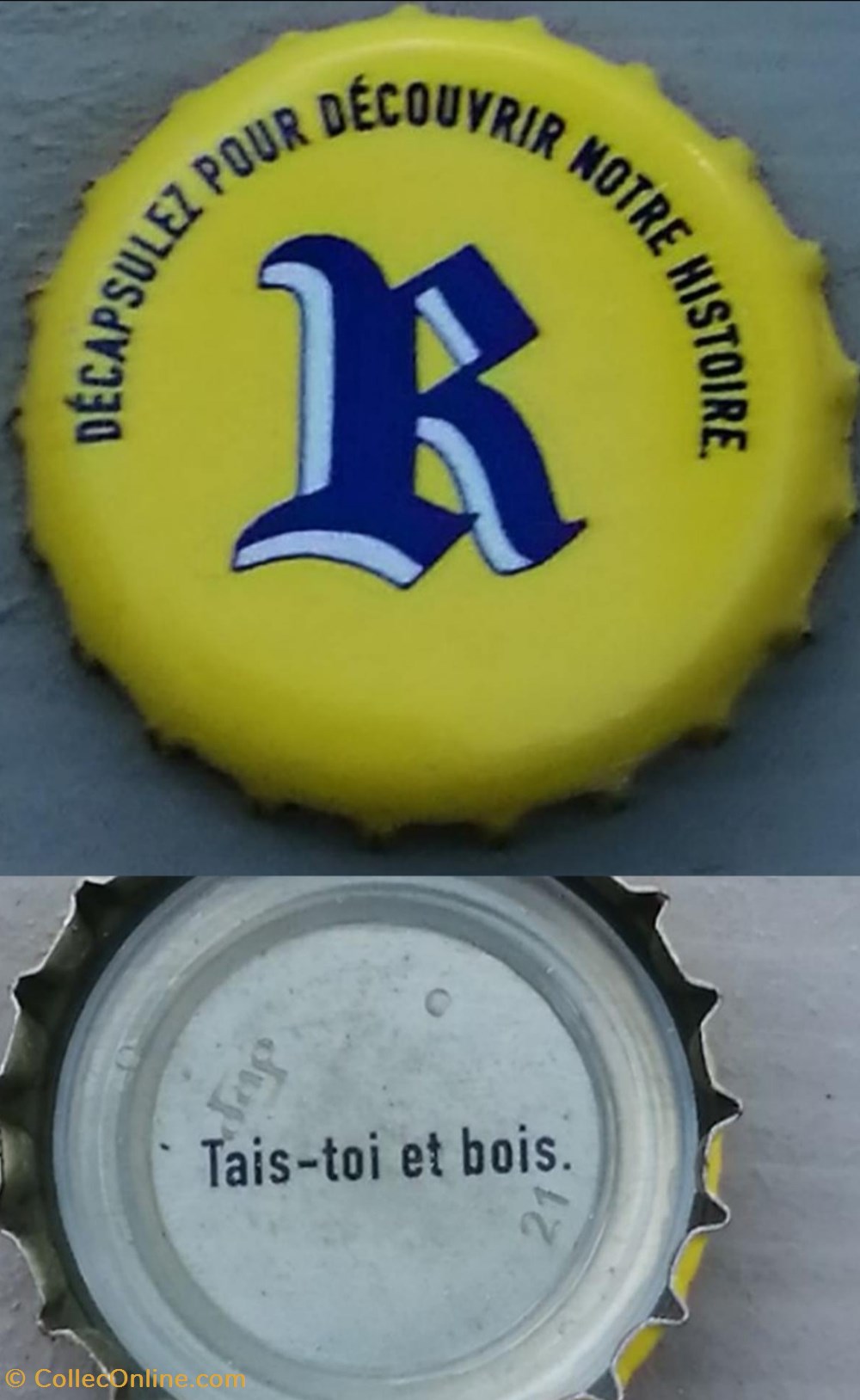 capsules muselets biere france rebelle jaune