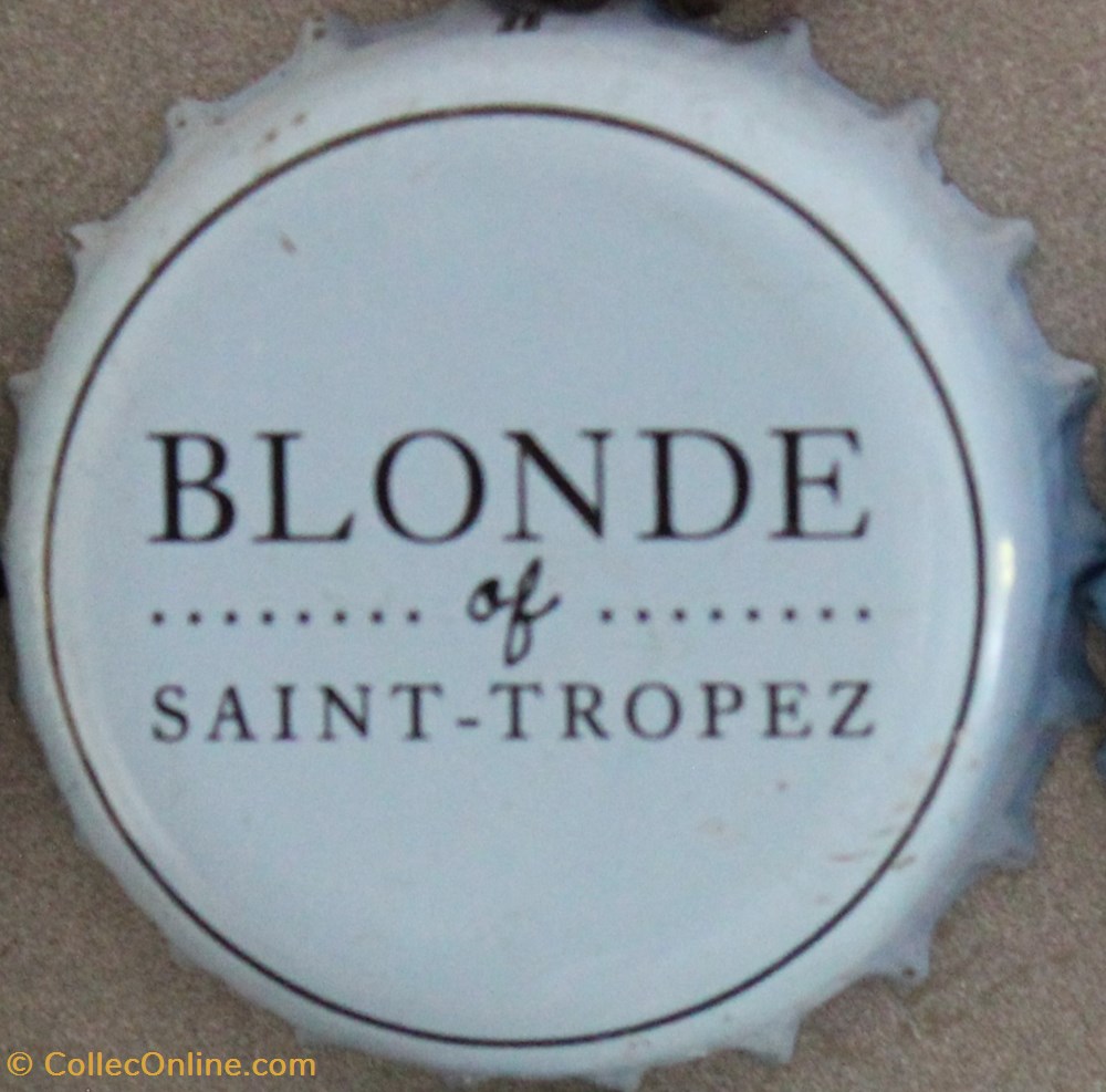 BLONDE OF ST TROPEZ capsules muselets biere france blonde of st tropez