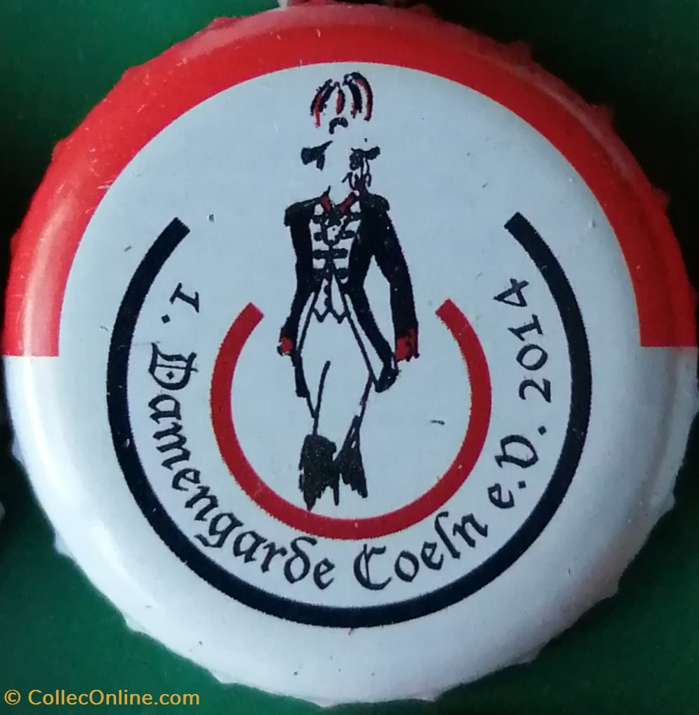 GILDEN KOLSCH rouge Blanche série karneval 2015 damengarde coeln Allemagne capsules muselets biere gilden kolsch rouge blanche serie karneval 2015 damengarde coeln allemagne