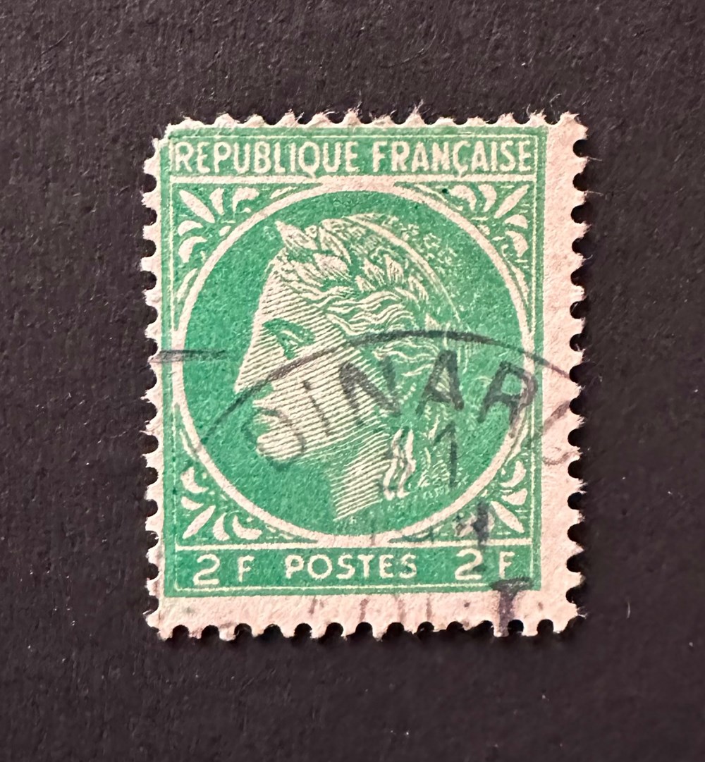 timbres timbre ceres 1945 vert 2f