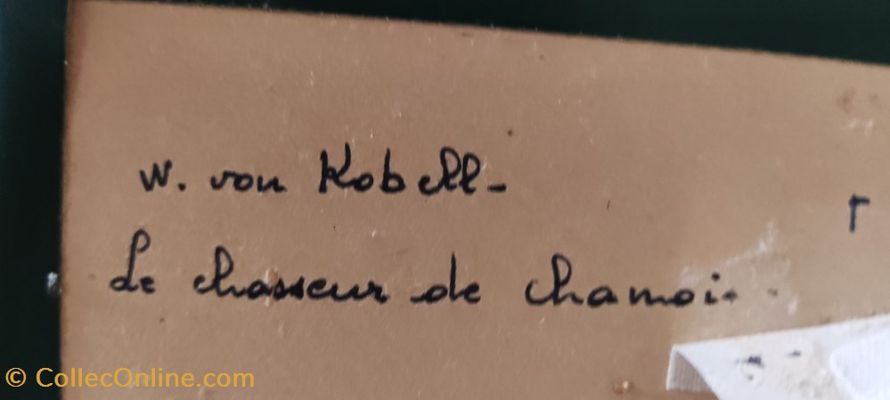 documents anciens affiches w von kobell le chasseur de chamois