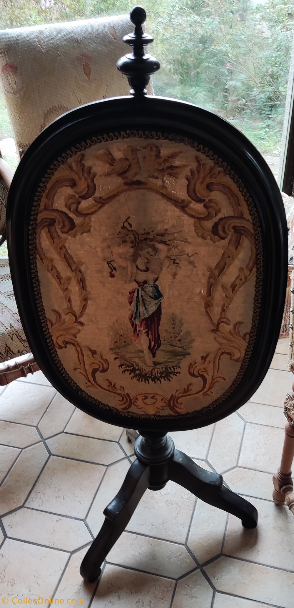 Ecran, tissage art antiquites sculptures ecran tissage