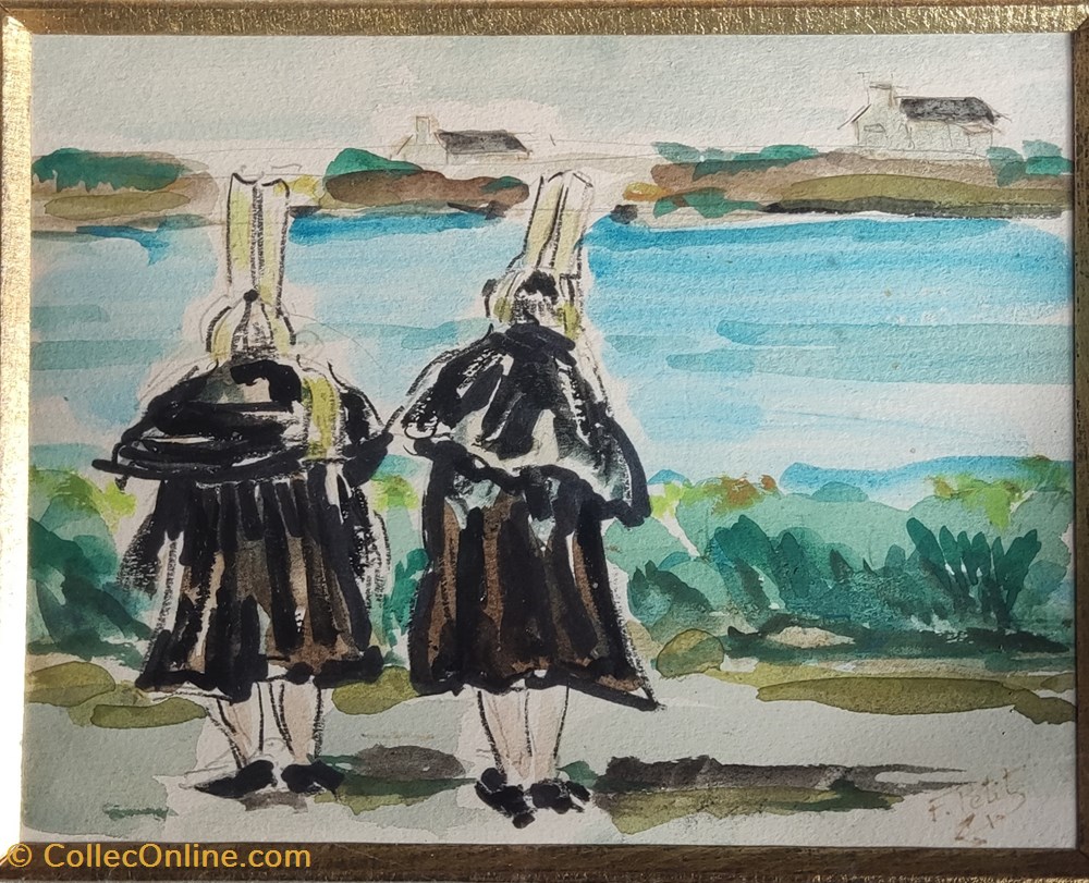 F.Petit art antiquites peintures dessins f petit
