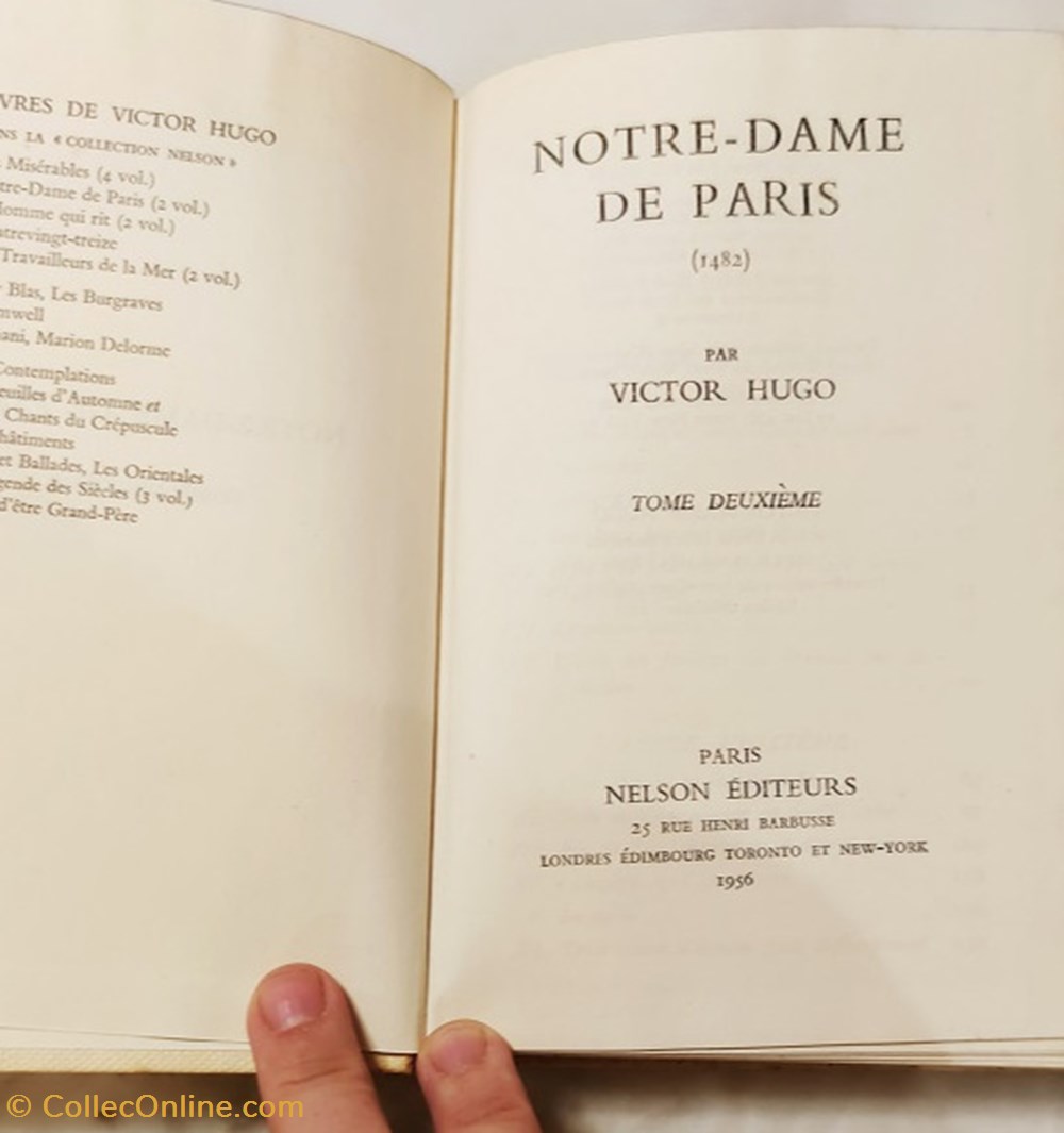 Victor Hugo Notre Dame de Paris livres bd revues victor hugo notre dame de paris
