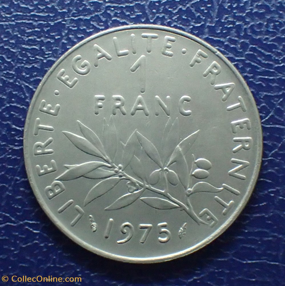 1 FRANC 1975 Semeuse en nickel dauphin monnaie france moderne 1 franc 1975 semeuse en nickel dauphin