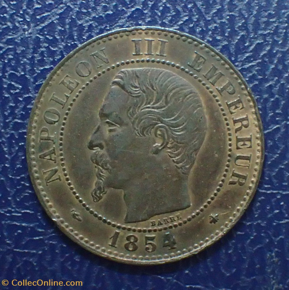 2 CENTIMES 1854 BB NAPOLEON III, tete nue monnaies france modernes 2 centimes 1854 bb napoleon iii tete nue