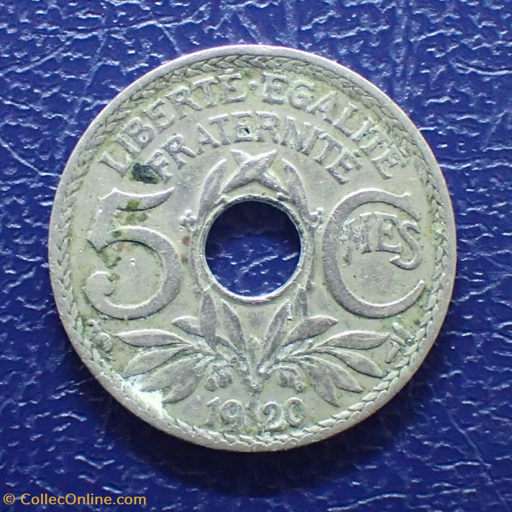 5 CENTIMES 1920 Lindauer grand module monnaie france moderne 5 centimes 1920 lindauer grand module