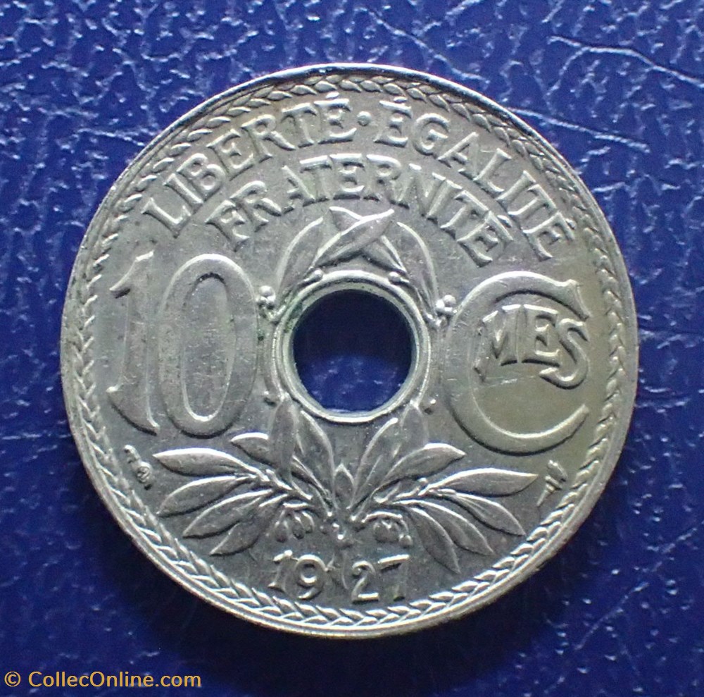 monnaies france modernes 10 centimes 1927 lindauer