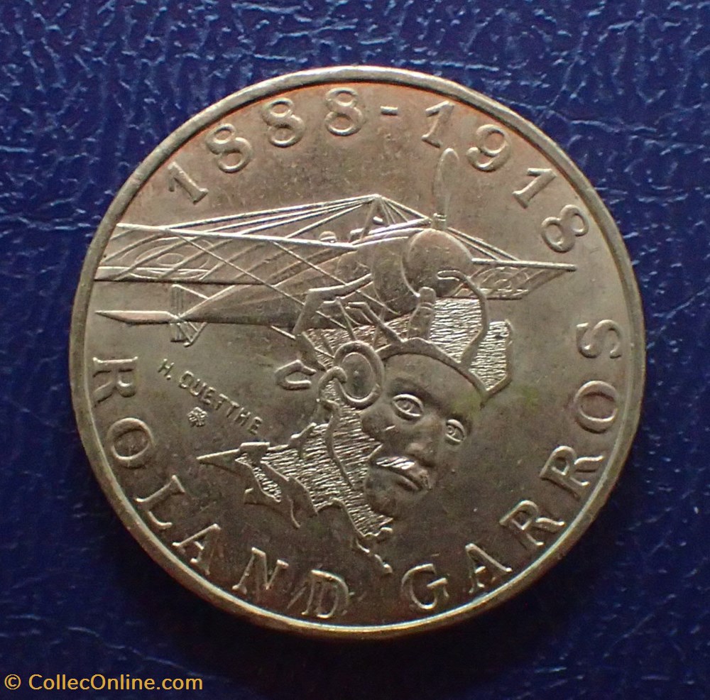 10 FRANCS - Roland GARROS - 1988 - Tranche B monnaies france modernes 10 francs roland garros 1988 tranche b
