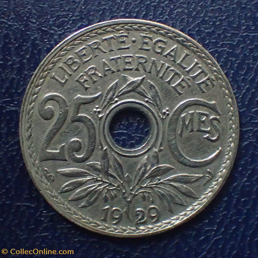 monnaies france modernes 25 centimes 1929 lindauer