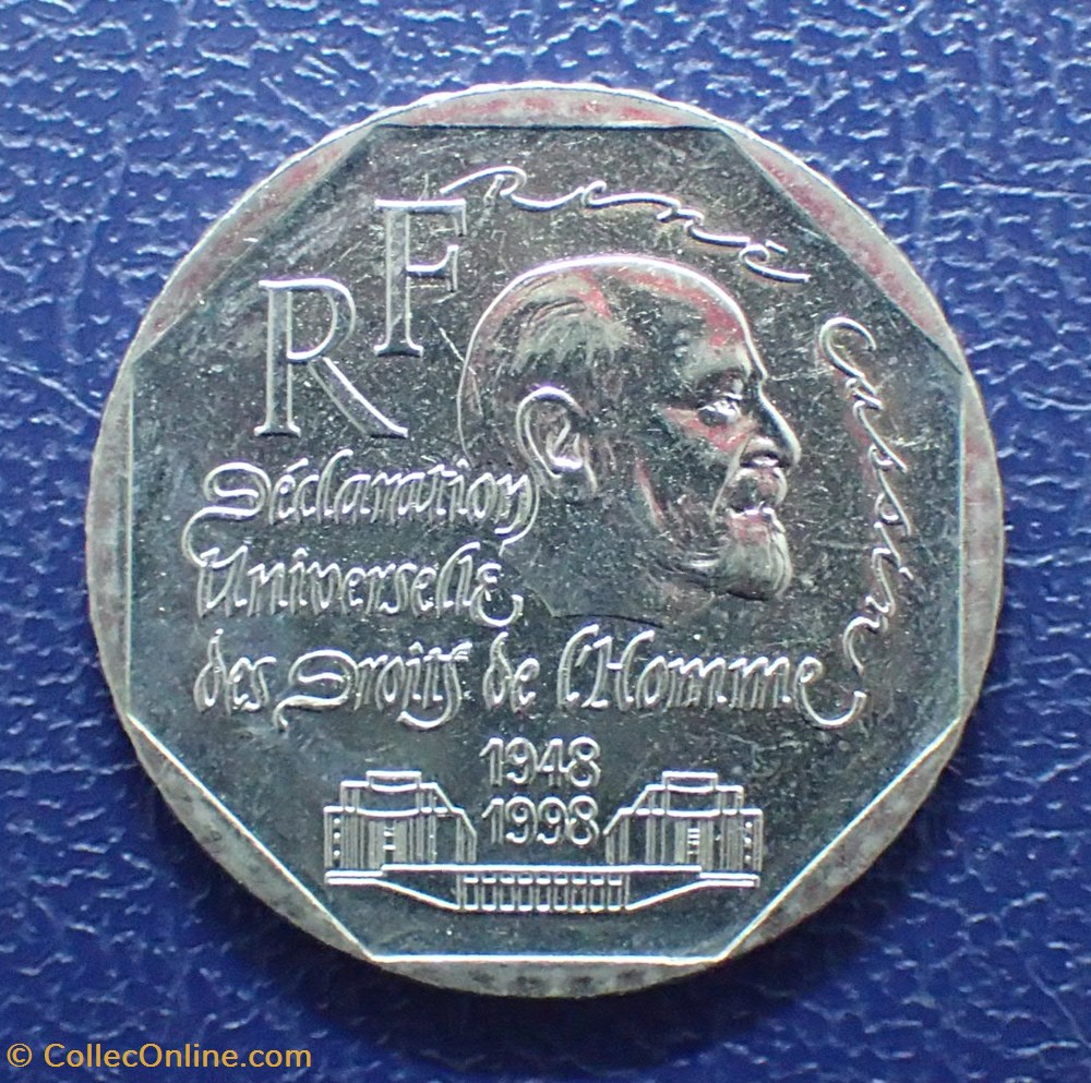 2 FRANCS 1998 René Cassin monnaie france moderne 2 francs 1998 rene cassin