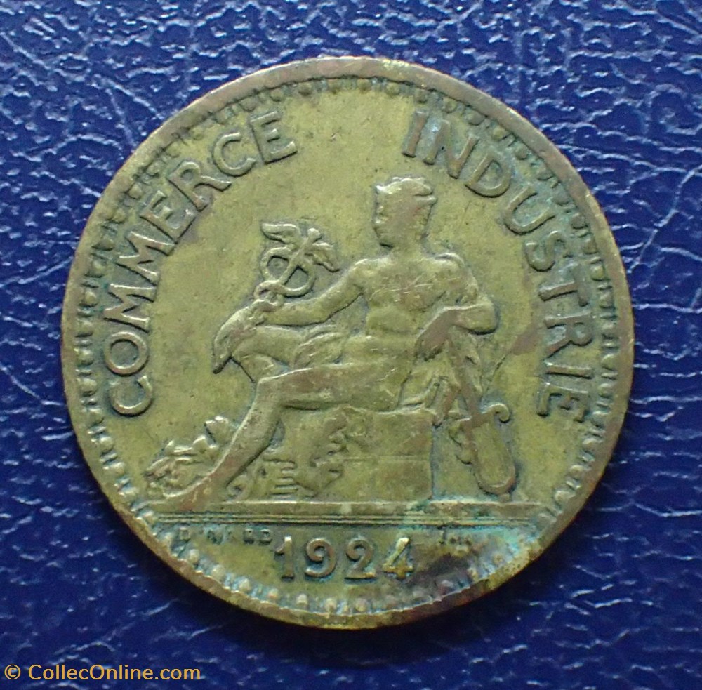 monnaie france moderne 1 franc 1924 chambre de commerce 4 ouvert