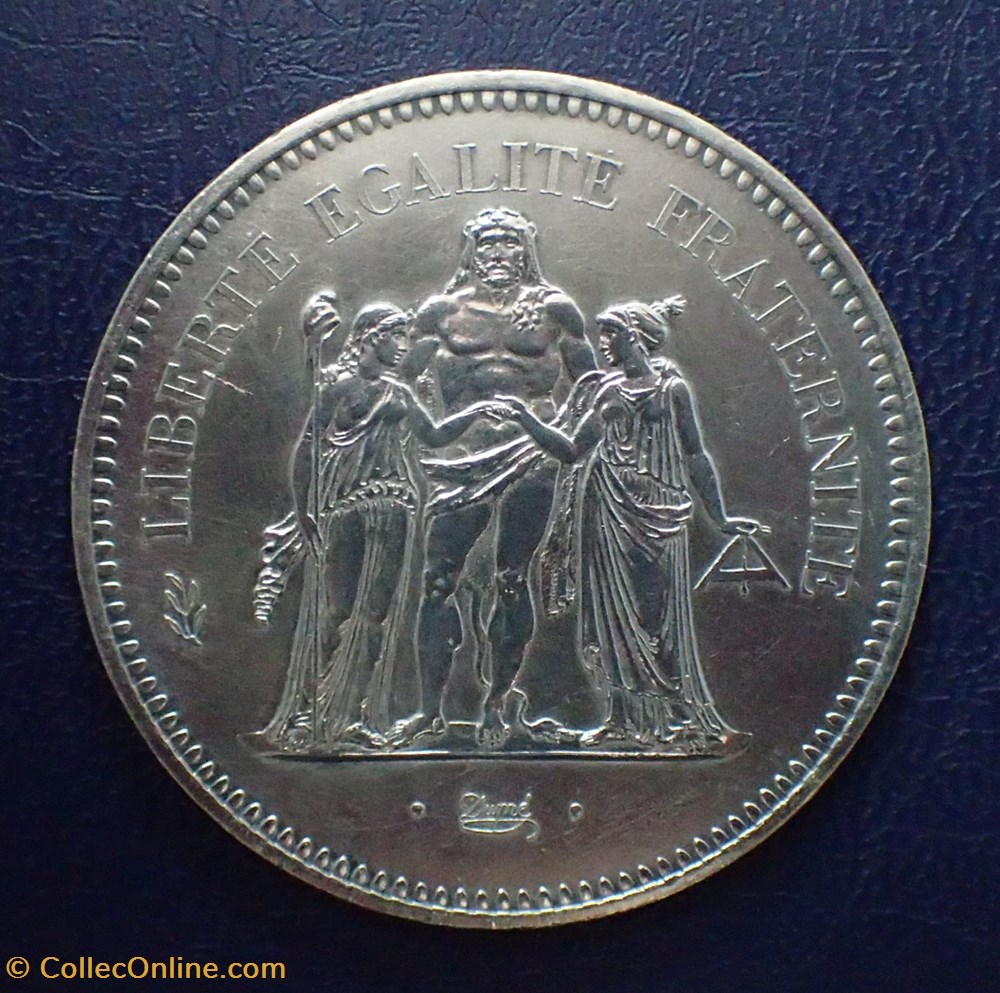 monnaies france modernes 50 francs 1977 hercule