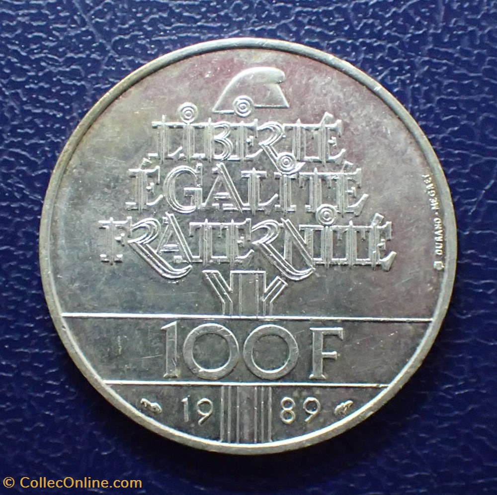 100 FRANCS 1989 Droits de l'Homme monnaie france moderne 100 francs 1989 droits de homme