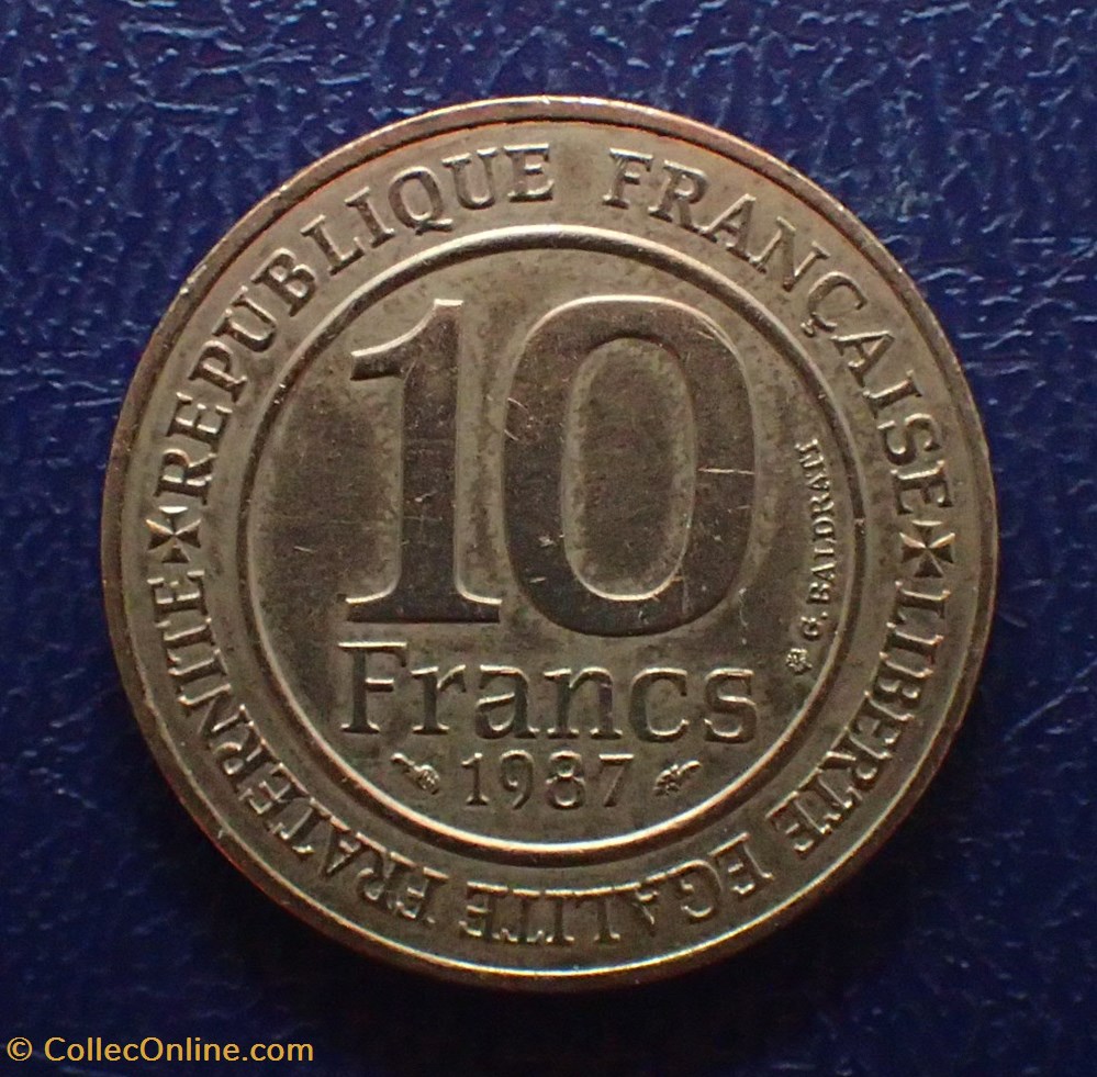 monnaies modernes 10 francs hugues capet roi de france 987 a 996 1987