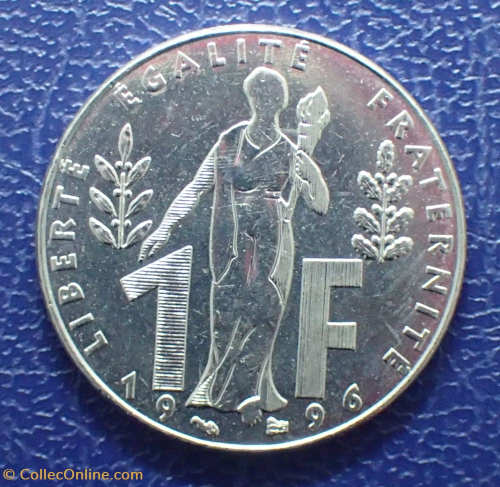 1 FRANC 1996 Jacques Rueff, 1896-1966 monnaie france moderne 1 franc 1996 jacques rueff 1896 1966