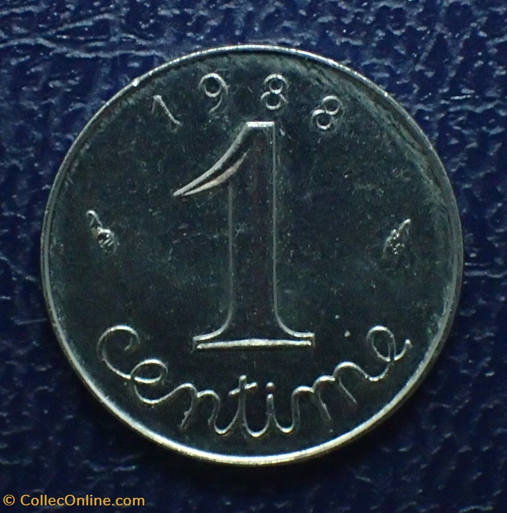 1 CENTIME Epi 1988 monnaies france a modernes 1 centime epi 1988