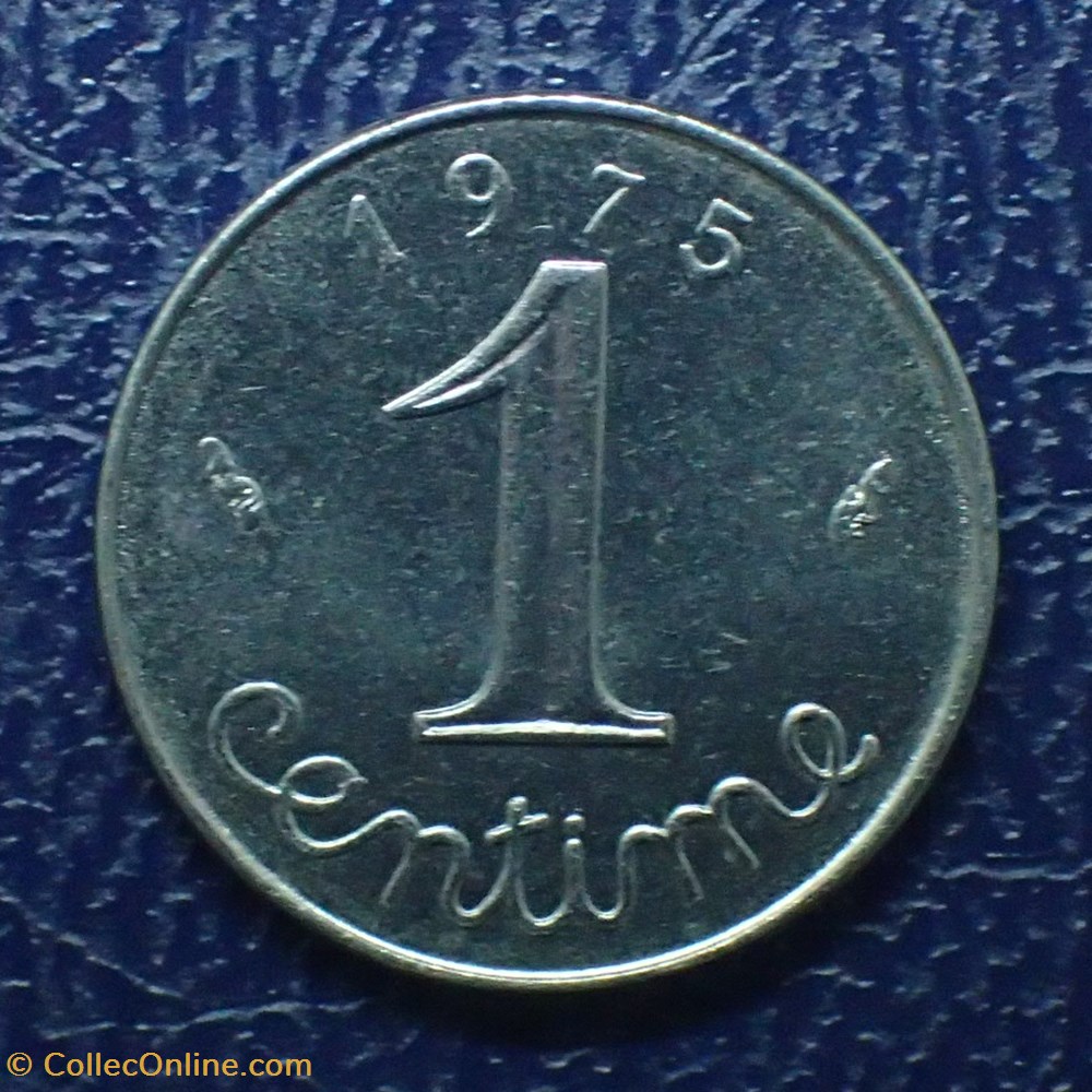 monnaies france modernes 1 centime epi 1975 dauphin