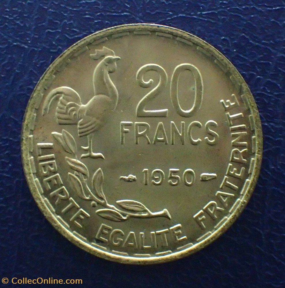 20 FRANCS 1950 Georges Guiraud Queue 3 faucilles monnaie france moderne 20 francs 1950 georges guiraud queue 3 faucilles