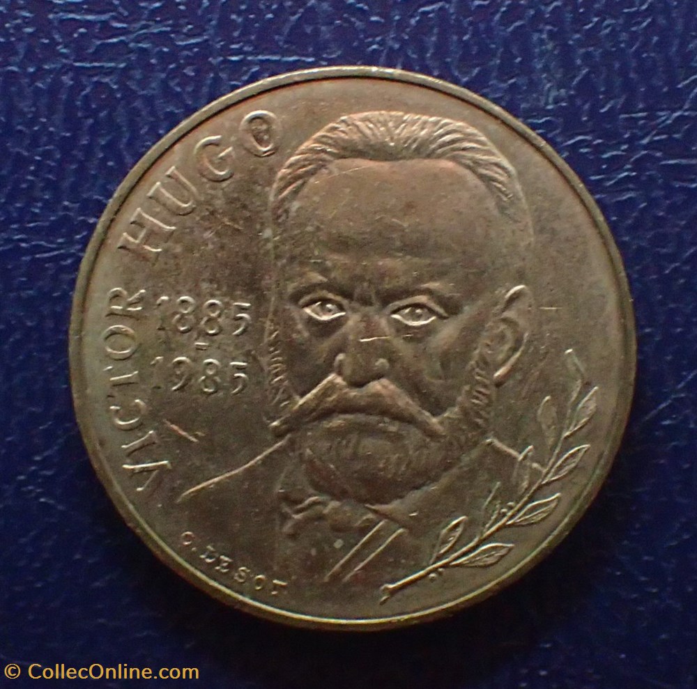 10 FRANCS Victor Hugo écrivain 1985 tranche A monnaies france modernes 10 francs victor hugo ecrivain 1985 tranche a