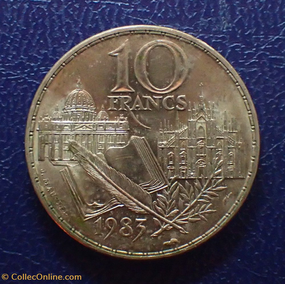 10 FRANCS Stendahal écrivain 1983 tranche A monnaies france modernes 10 francs stendahal ecrivain 1983 tranche a