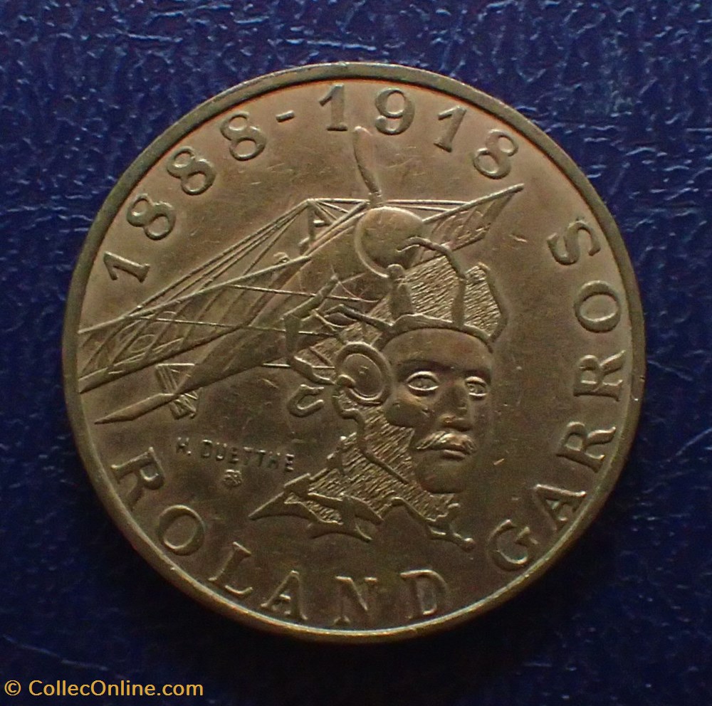 monnaies france modernes 10 francs roland garros 1988 tranche a