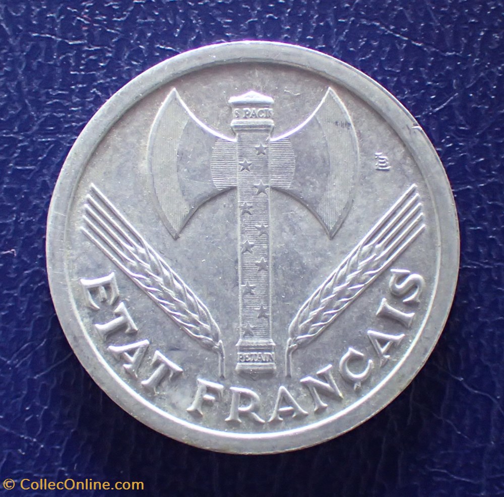 2 FRANCS 1943 Etat Français monnaie france moderne 2 francs 1943 etat francais
