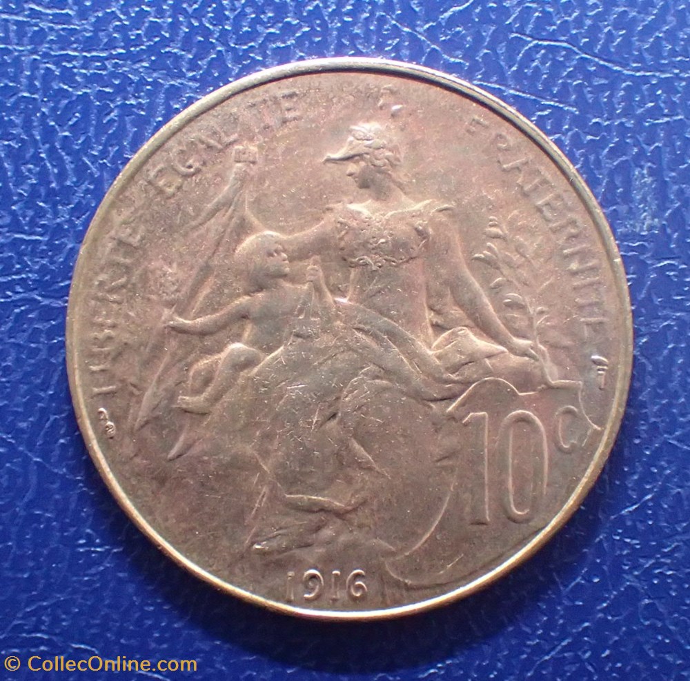 10 CENTIMES 1916 DUPUIS monnaies france a modernes 10 centimes 1916 dupuis