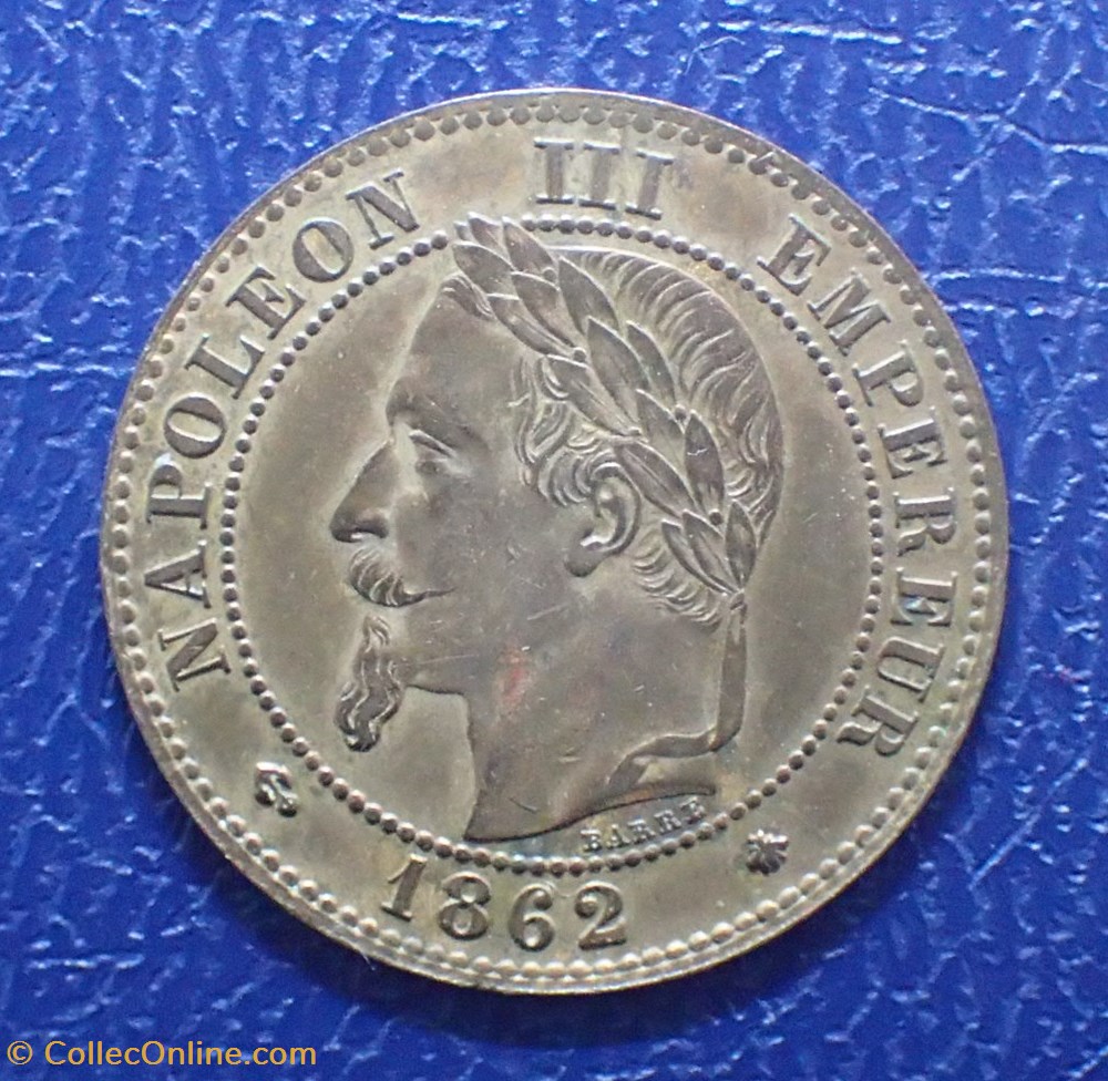 2 CENTIMES NAPOLEON III, 1862 A tete laurée ( Paris ) monnaies france modernes 2 centimes napoleon iii 1862 a tete lauree paris