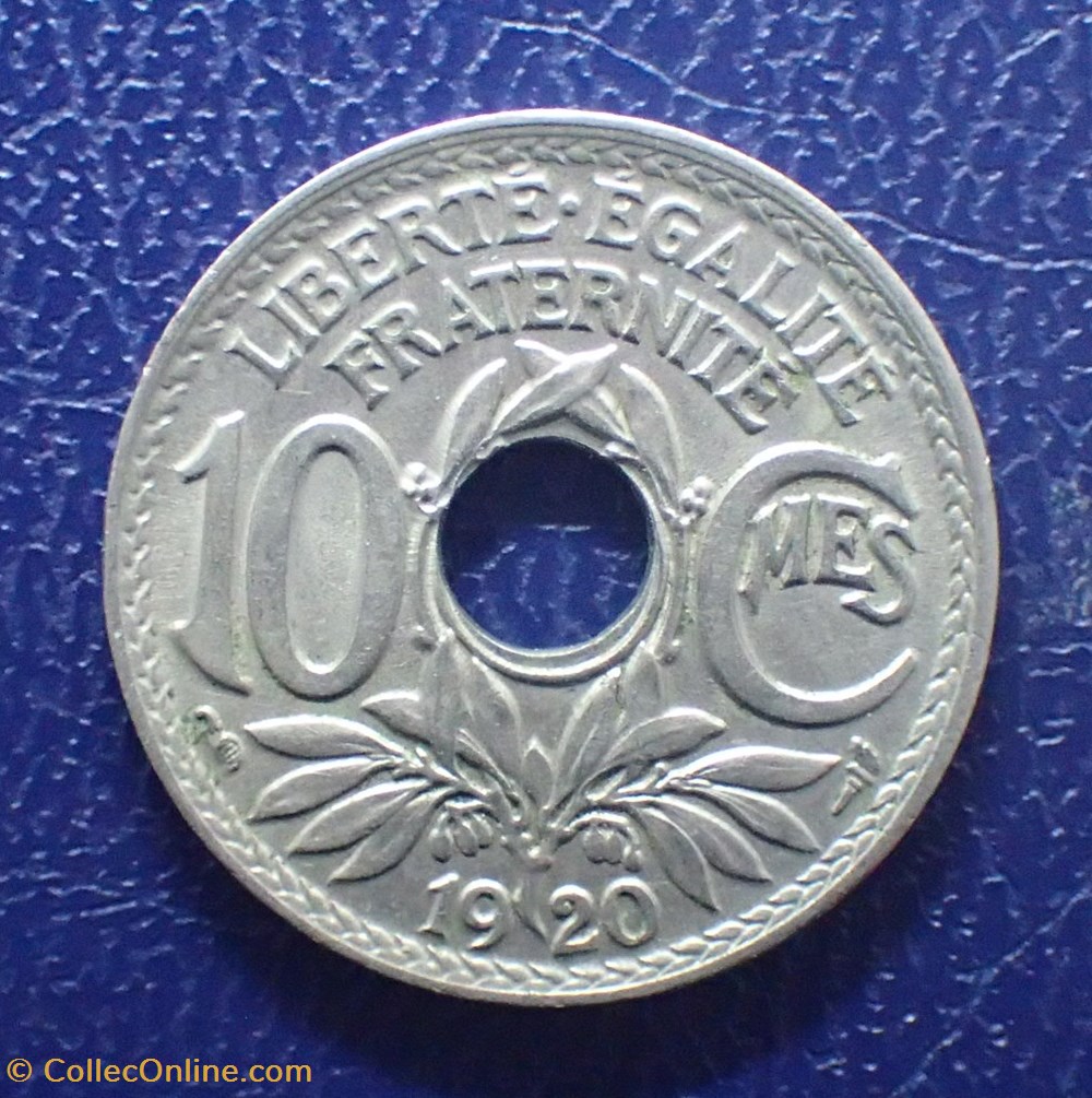 monnaies france modernes 10 centimes 1920 lindauer